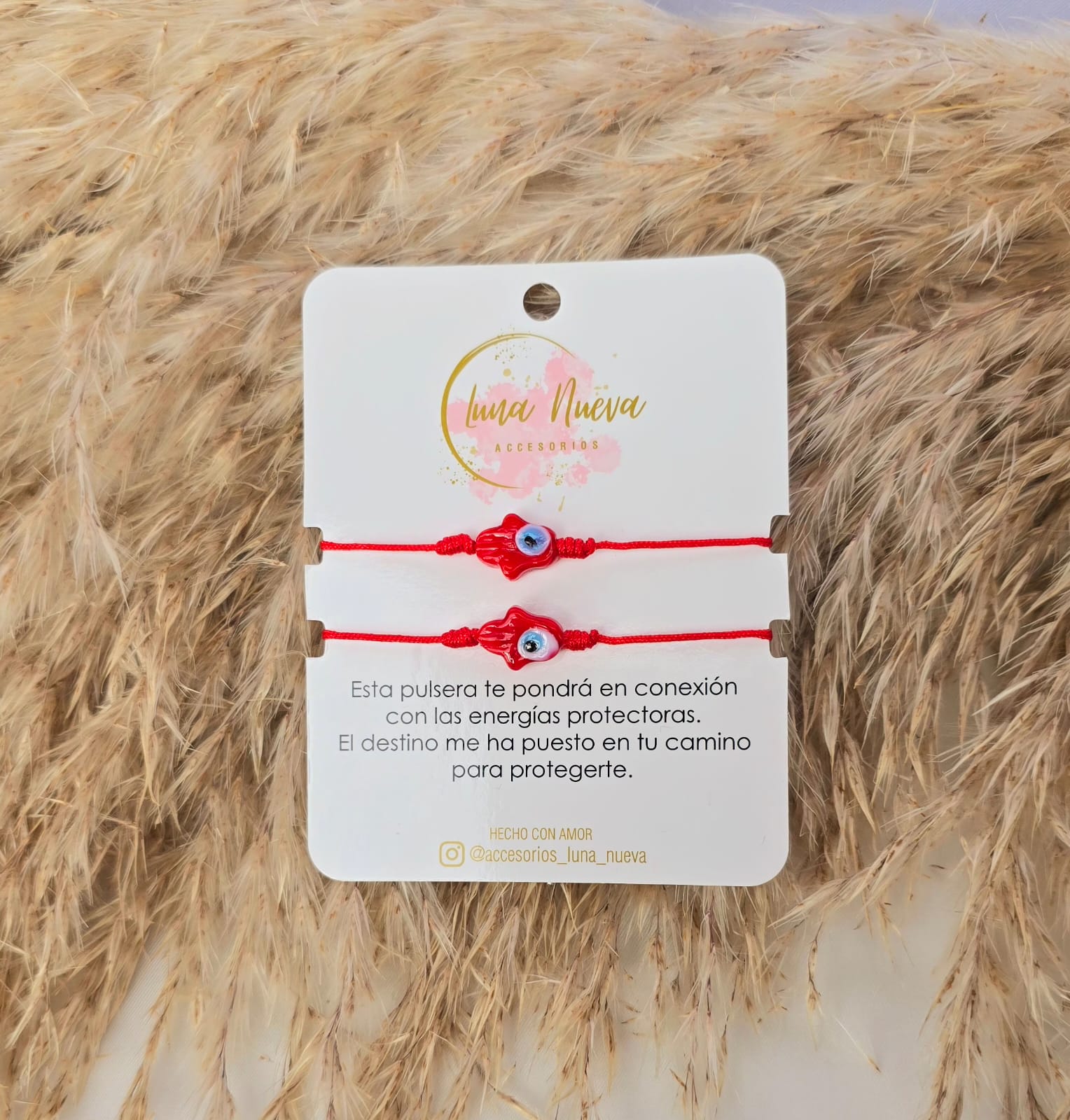 Duo Pulsera Hamsa Roja