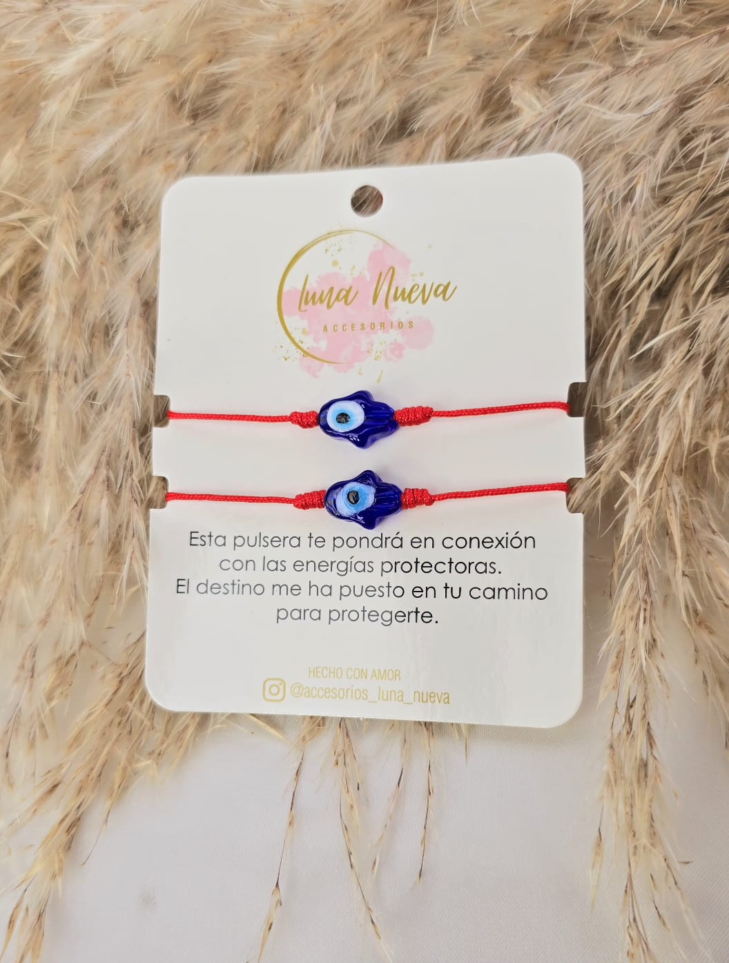 Duo pulsera Hamsa Azul