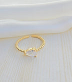 Anillo circón delgado