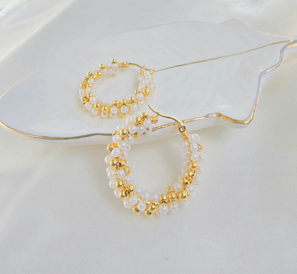 Candongas grandes tejidas