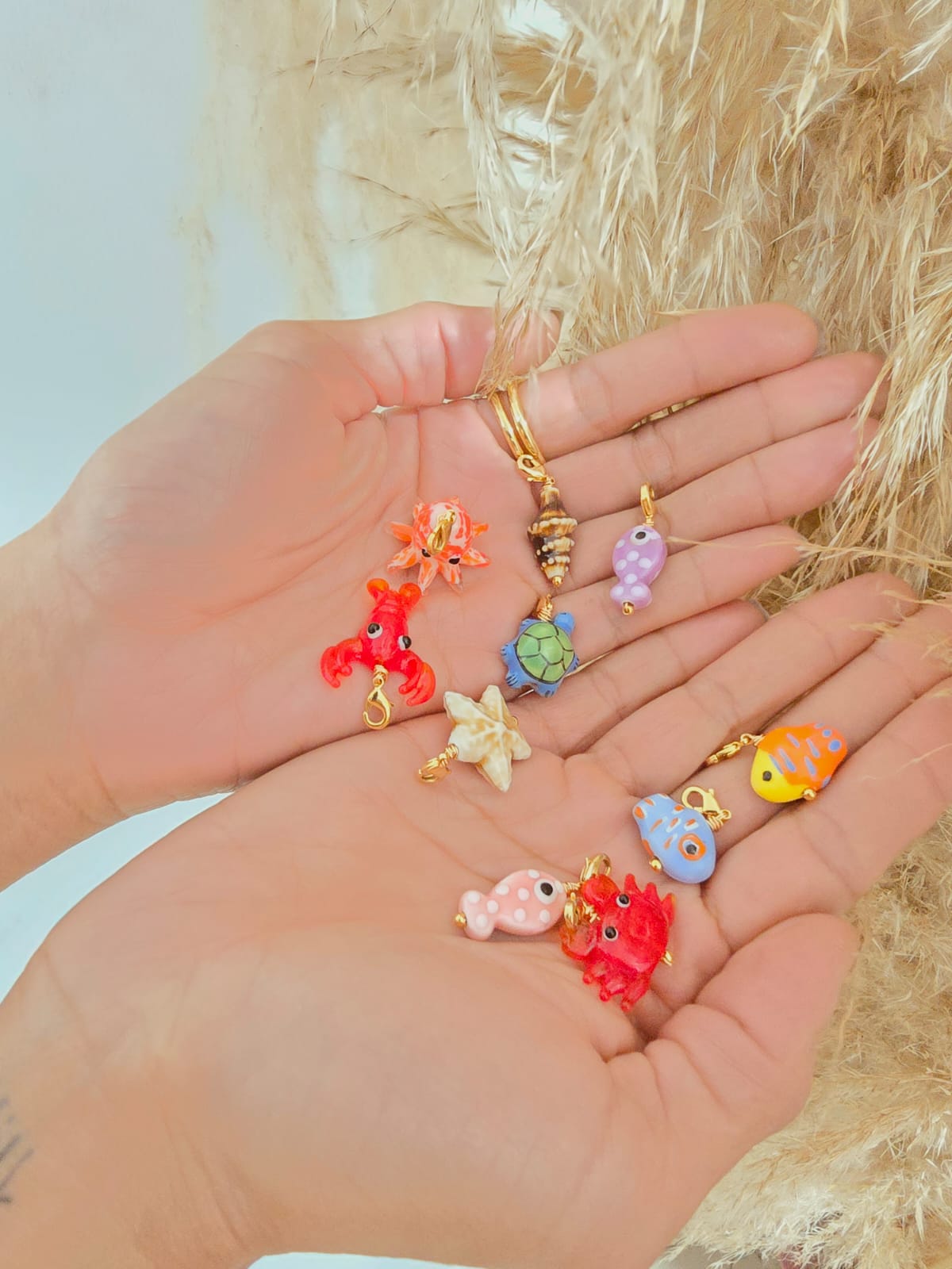Cadena charms marinos  colgantes