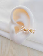 Earcuffs tejidos flor