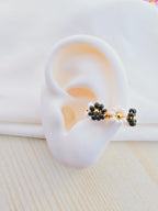 Earcuffs tejidos flor