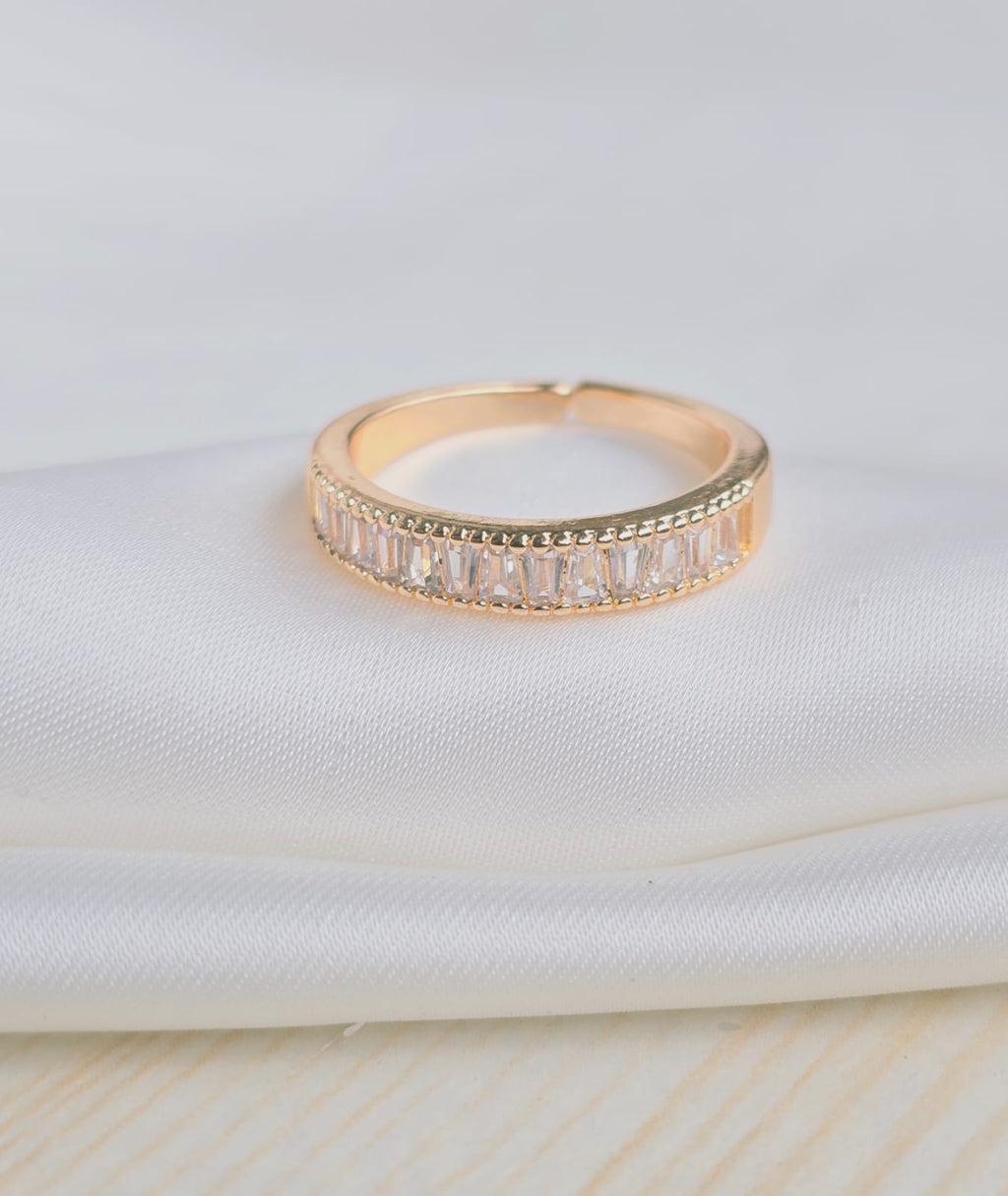 Anillos rodio con circones