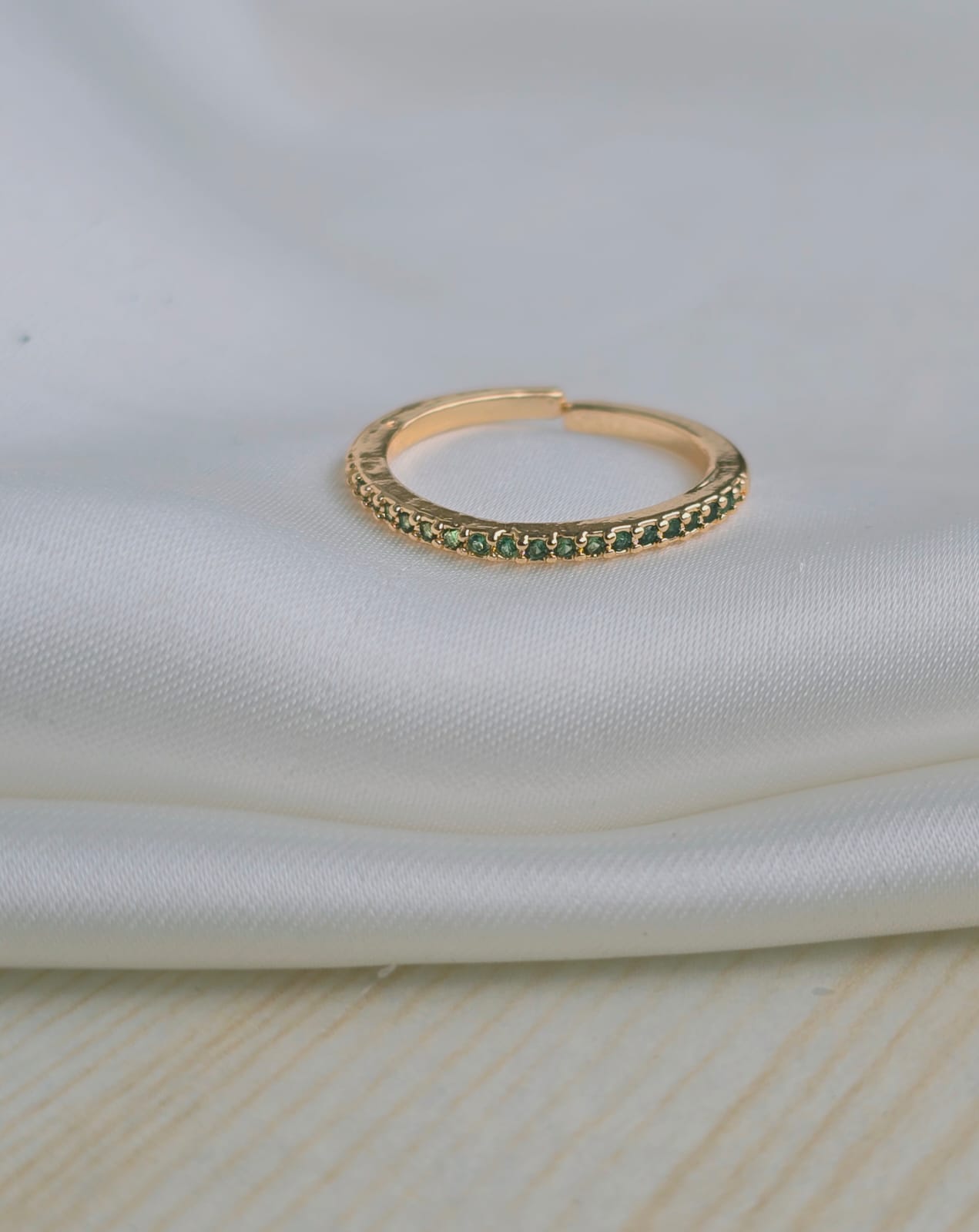 Anillos rodio con circones
