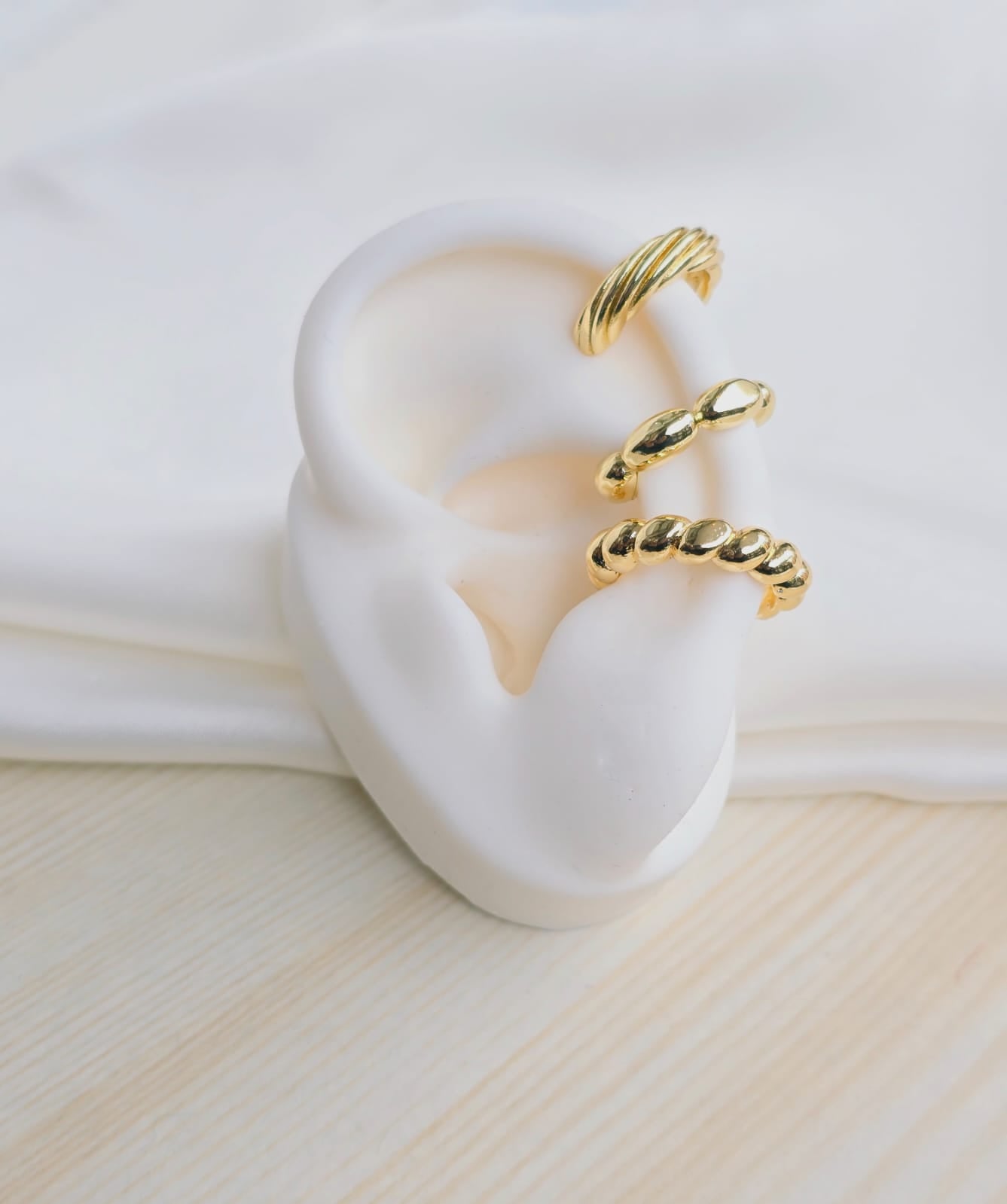 Earcuff en rodio delgados