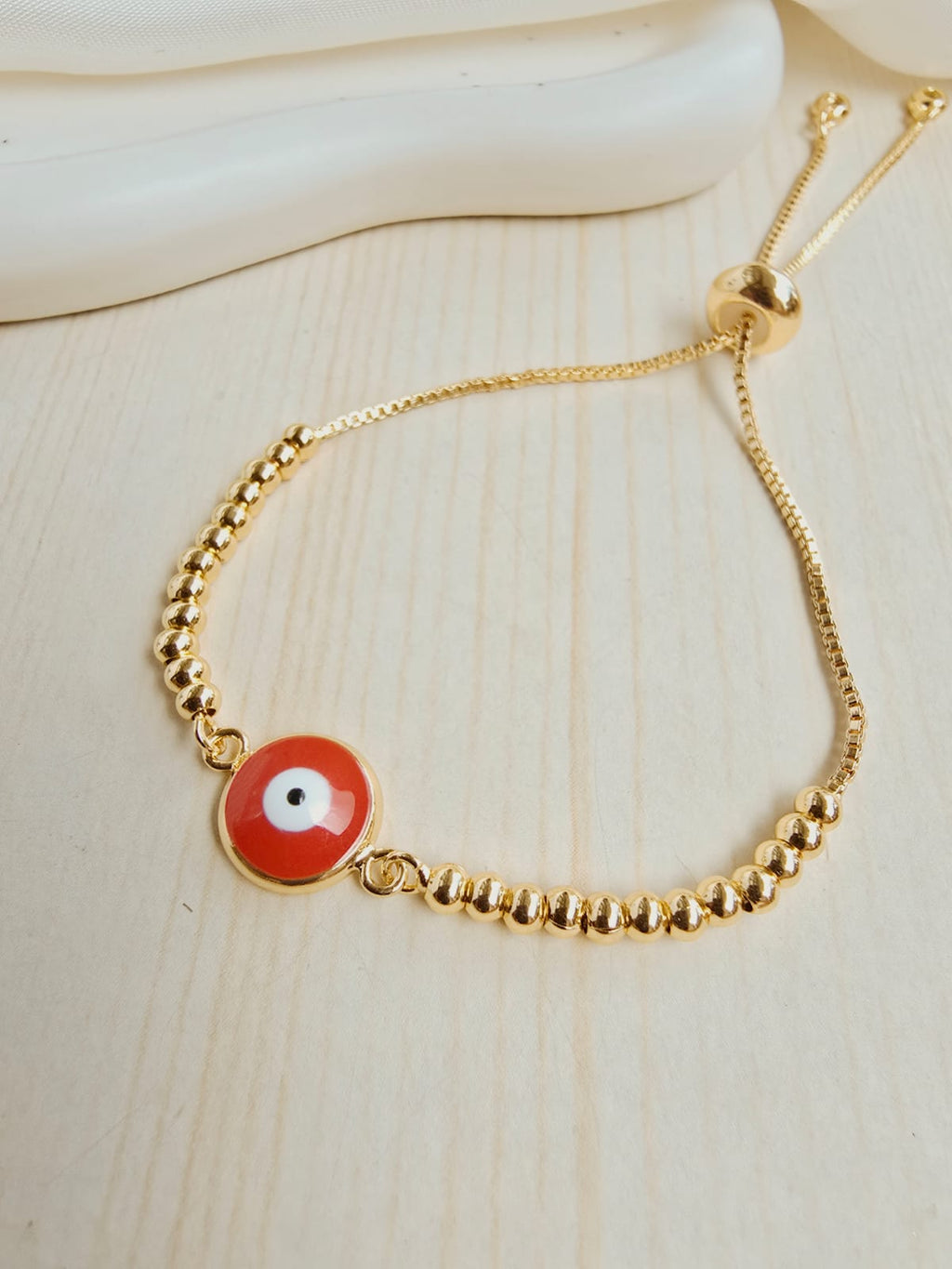 Pulsera balin con dije en rodio