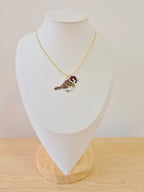 Cadena son dije de ave tejida en miyuky