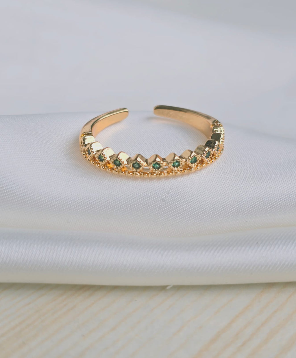 Anillos rodio con circones
