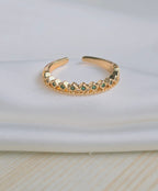 Anillos rodio con circones
