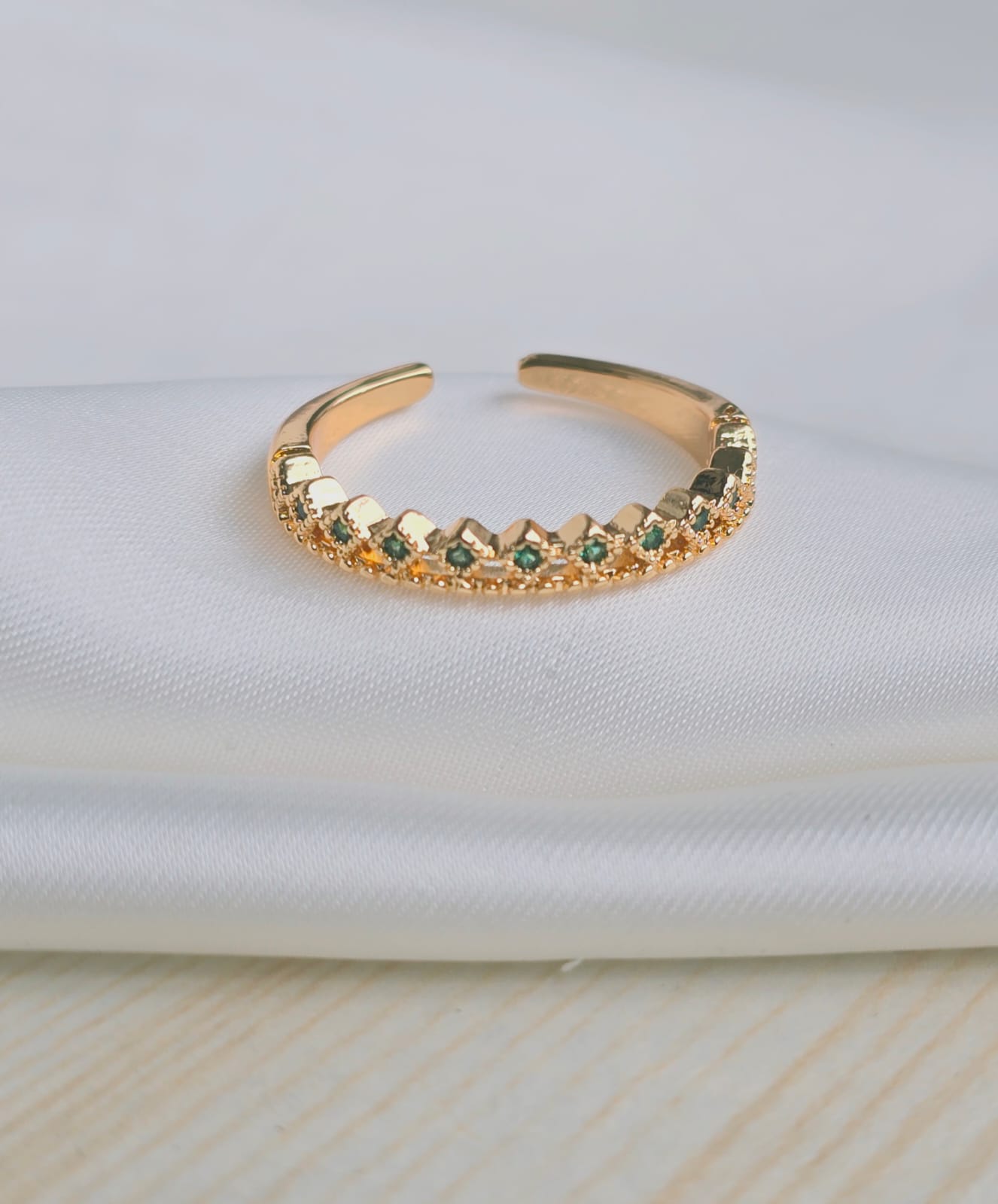 Anillos rodio con circones