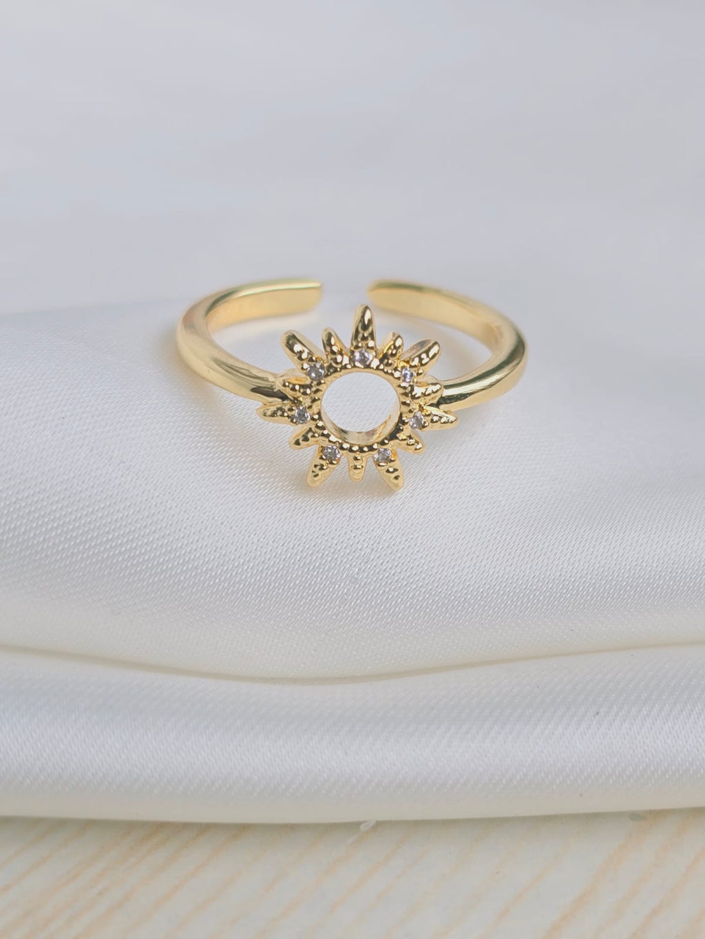 Anillos rodio con circones