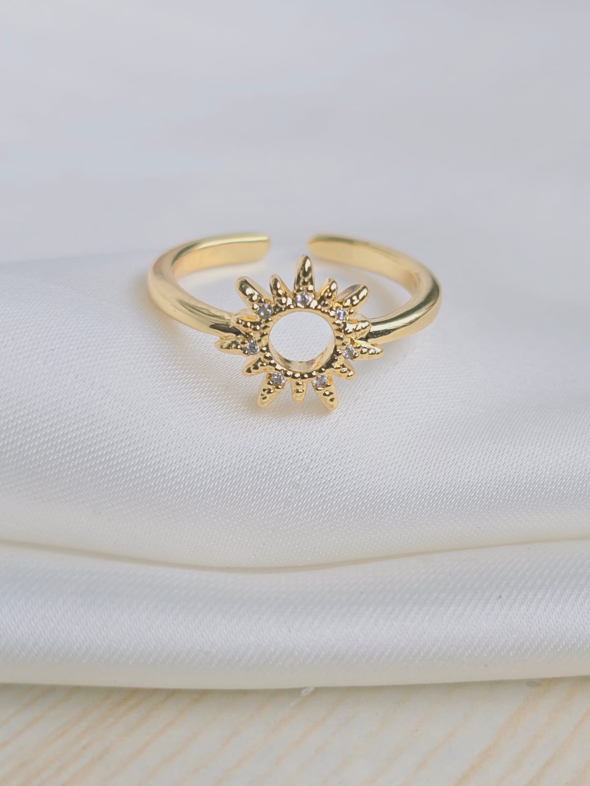 Anillos rodio con circones
