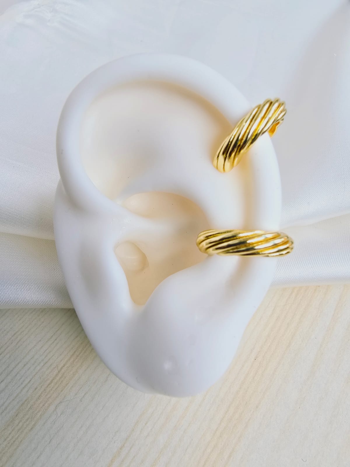 Earcuff en rodio delgados