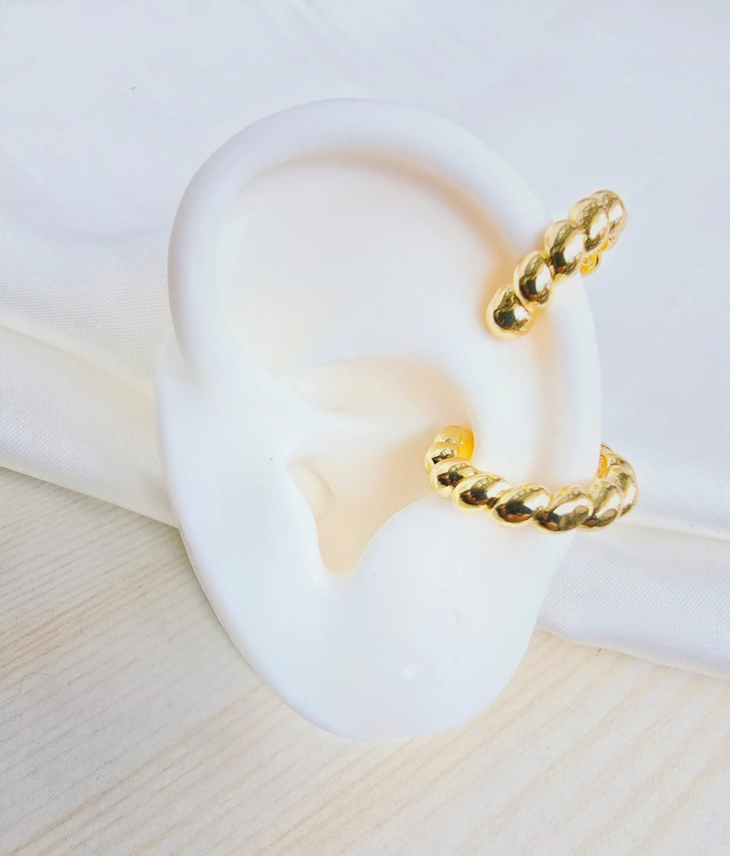Earcuff en rodio delgados