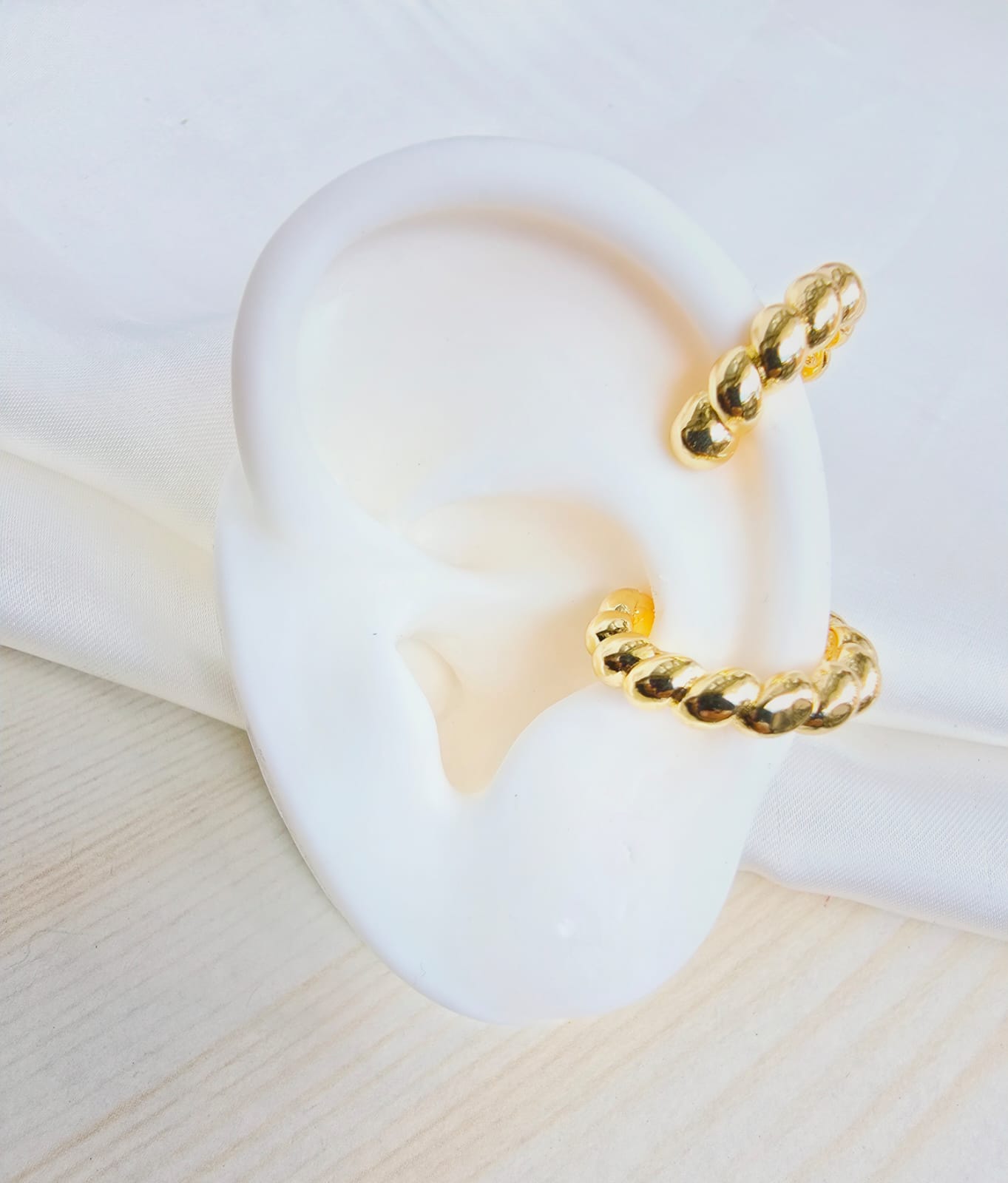 Earcuff en rodio delgados