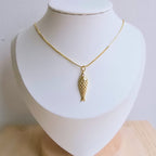 Cadena de rodio dijes de pez