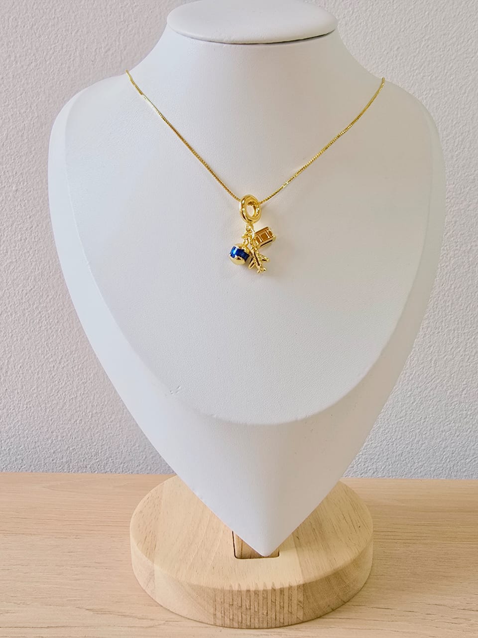 Cadena rodio dijes planetas