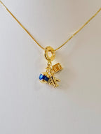 Cadena rodio dijes planetas