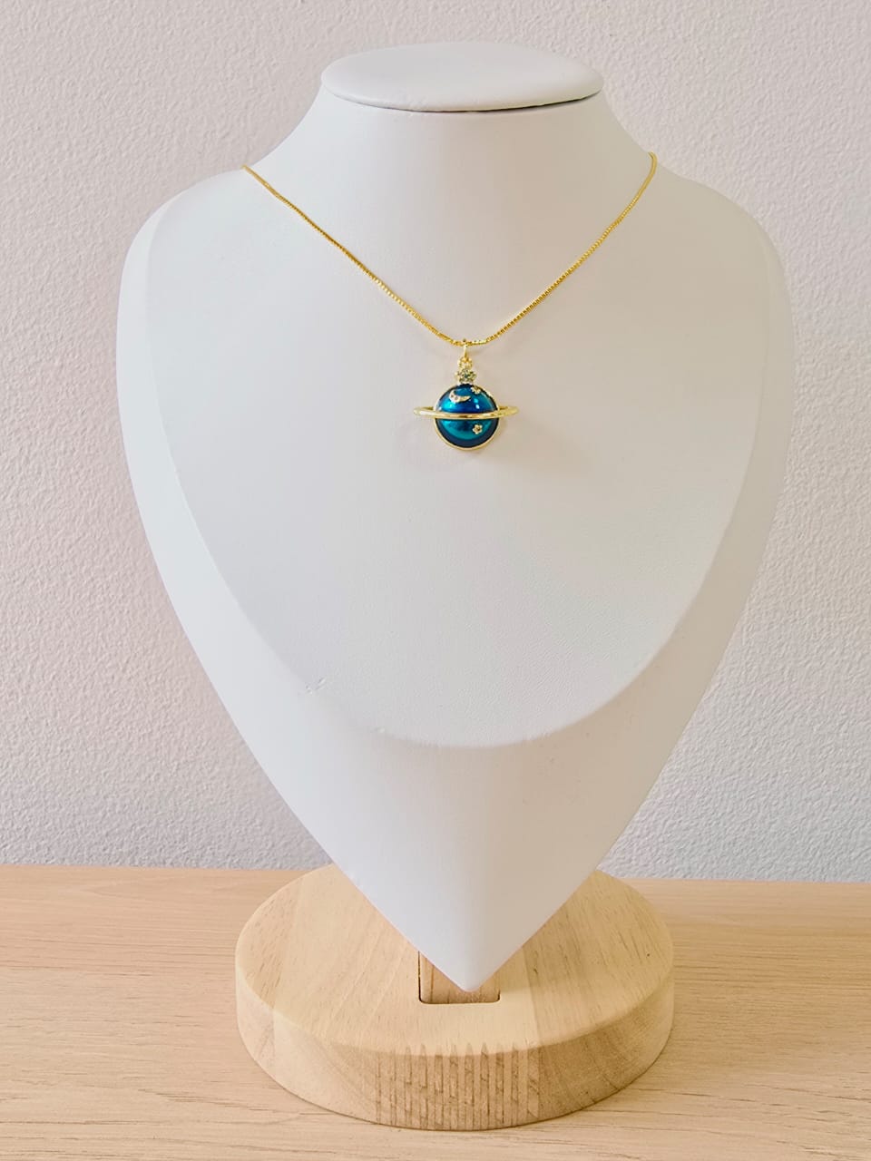 Cadena rodio dijes planetas