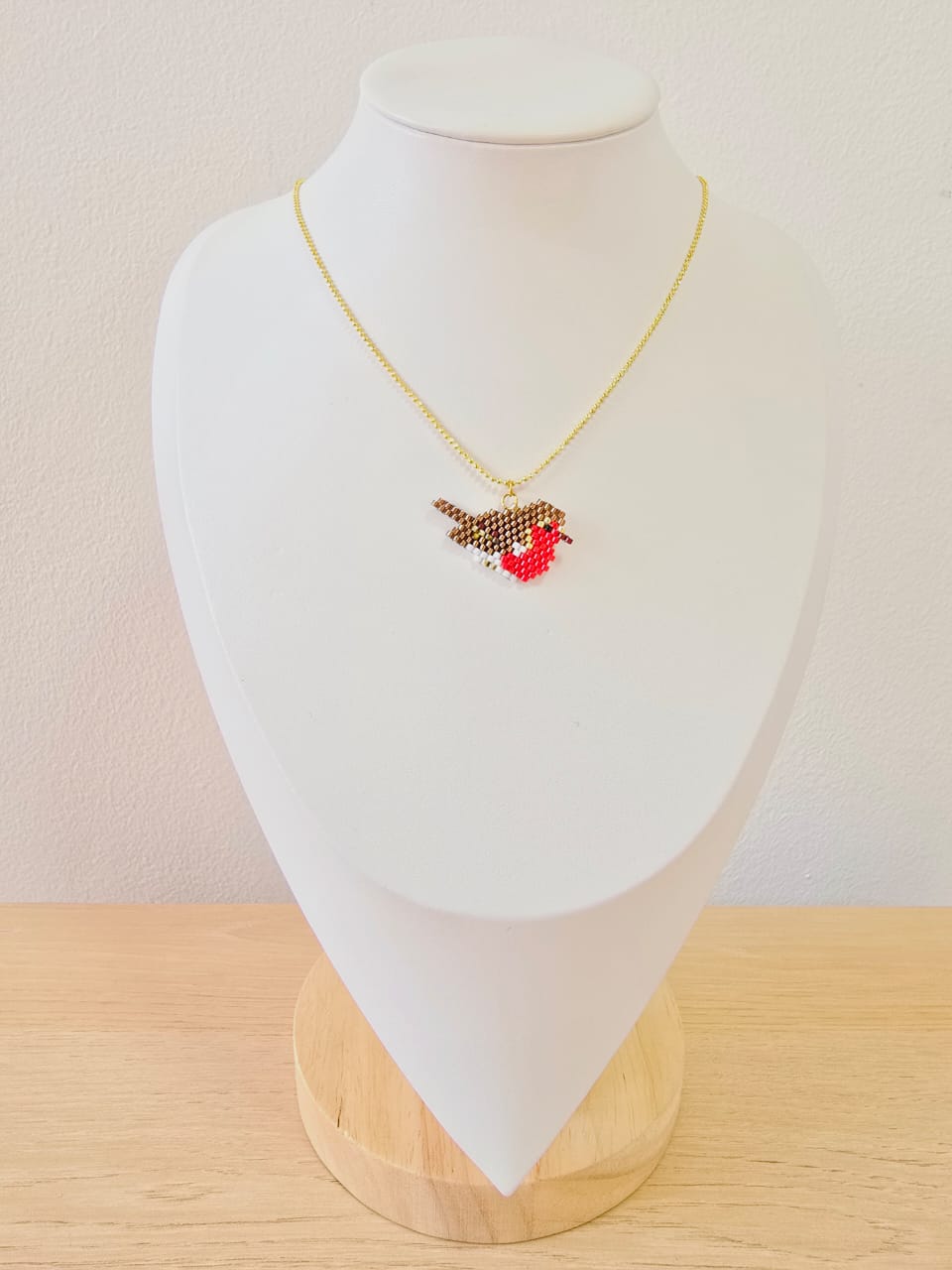 Cadena son dije de aves tejidas en miyuky