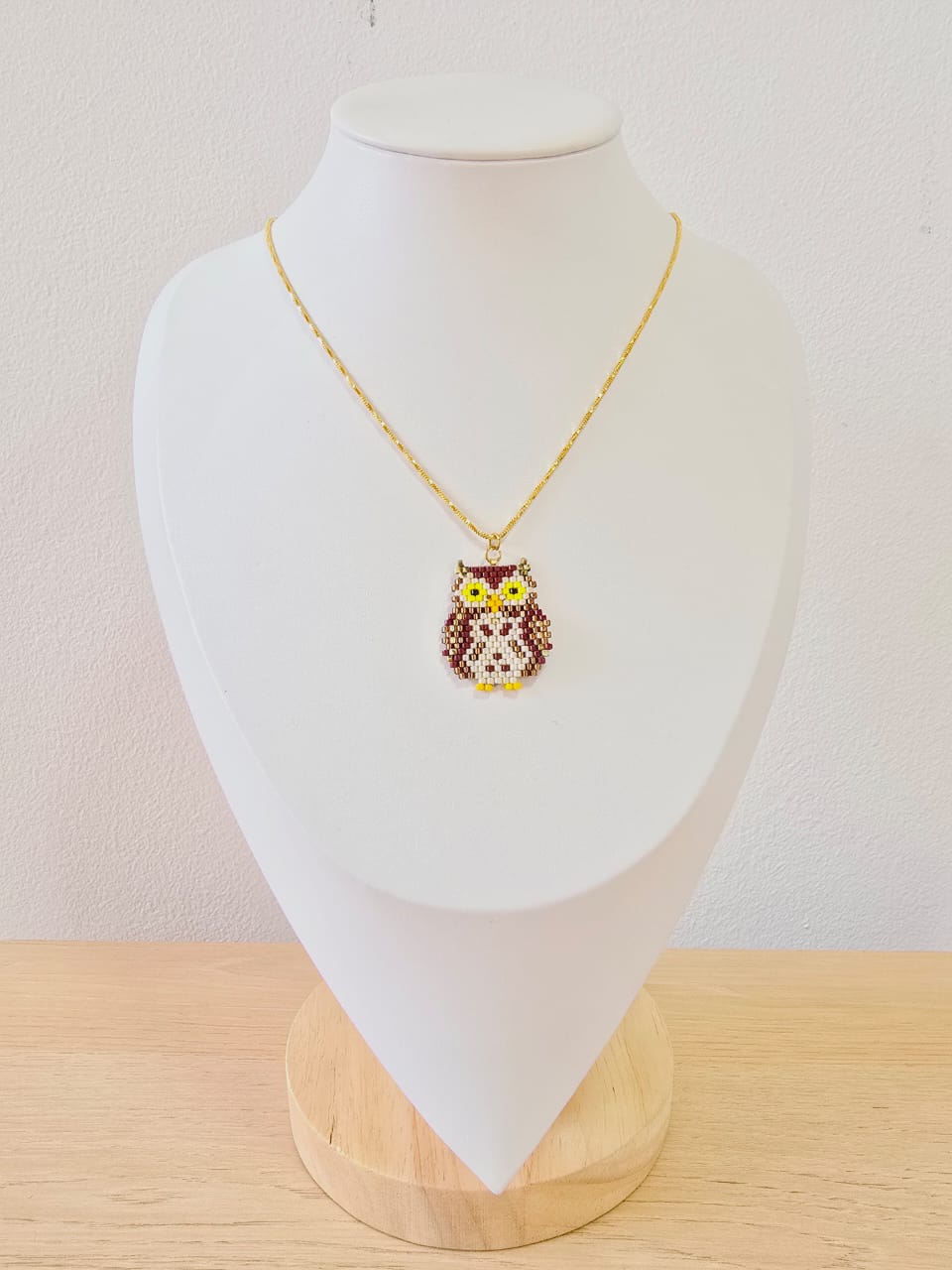 Cadena son dije de aves tejidas en miyuky