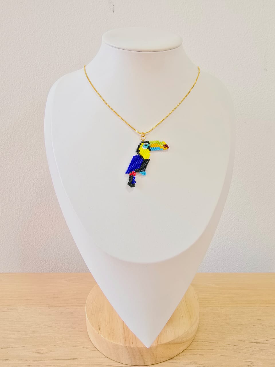 Cadena son dije de aves tejidas en miyuky