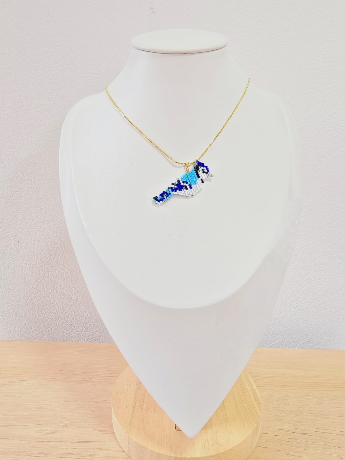 Cadena son dije de aves tejidas en miyuky