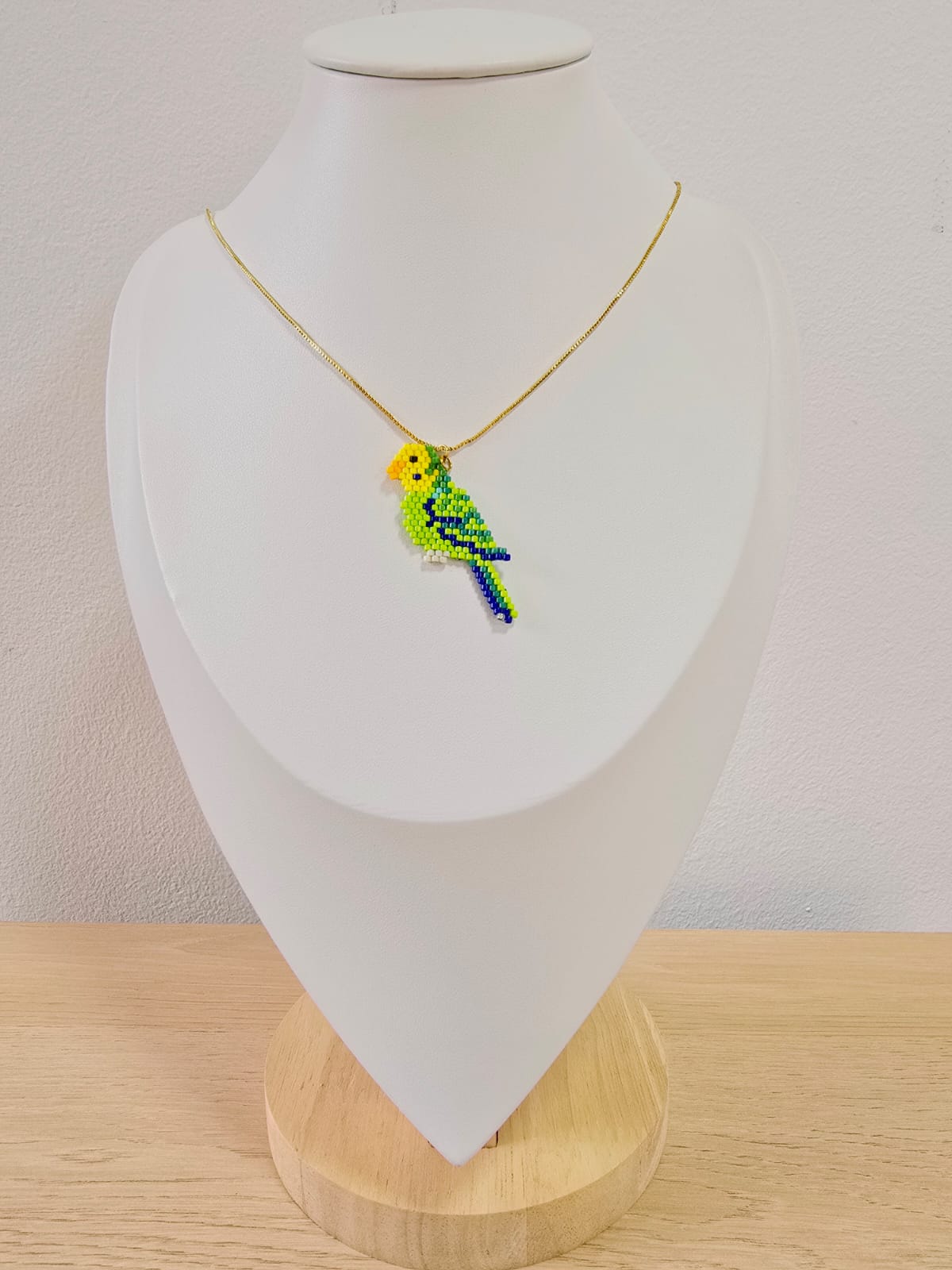 Cadena son dije de aves tejidas en miyuky