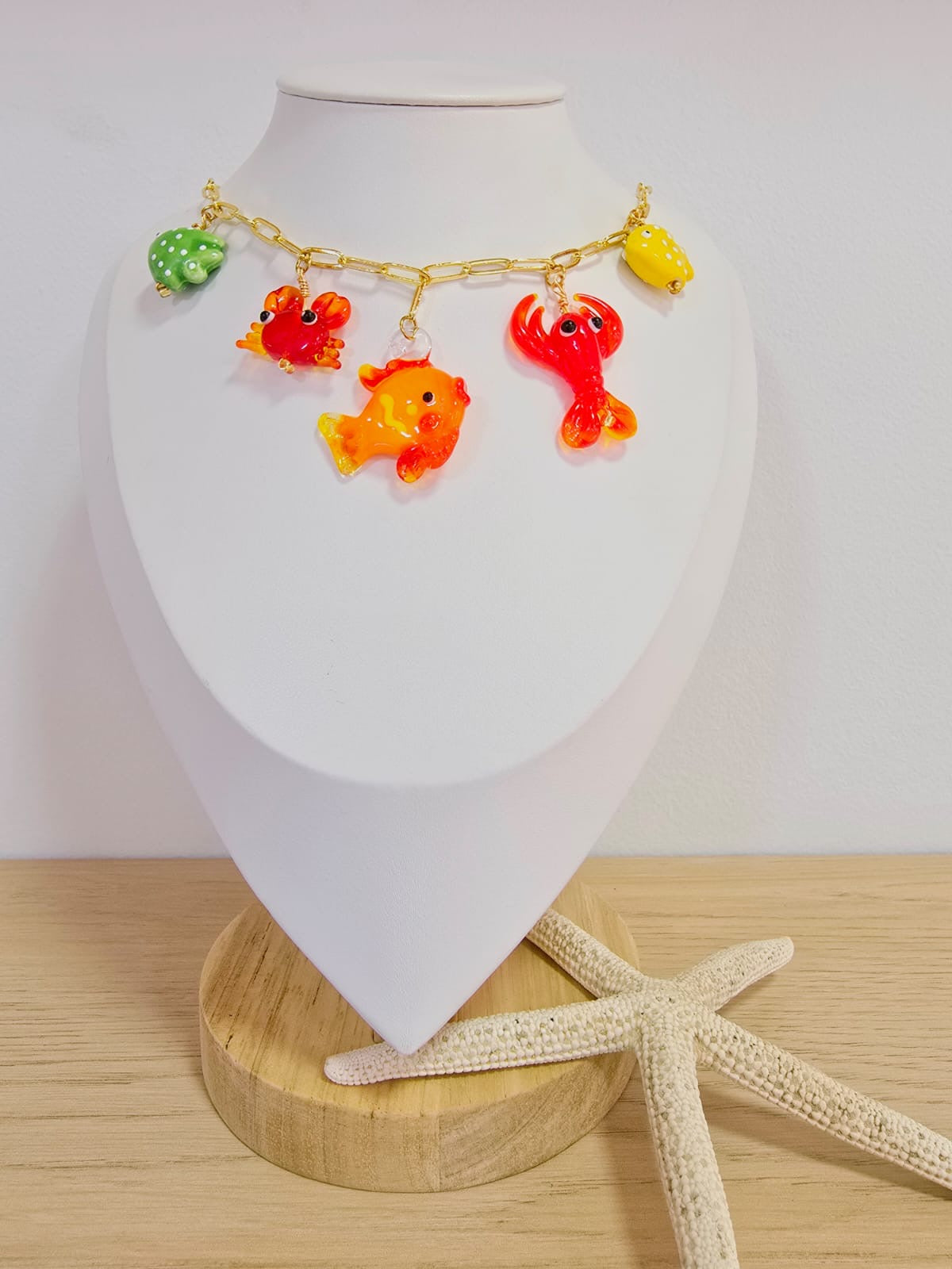 Cadena Clip & Dijes Marinos – Ocean Vibes