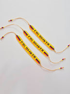 Pulseras tejidas de Colombia